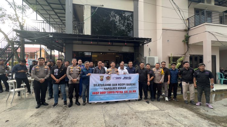 Silaturahmi Kapolres Kukar Bersama Para Jurnalis di Tenggarong