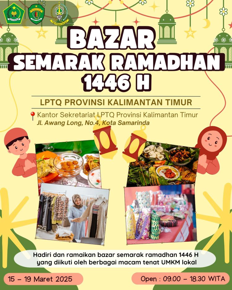 LPTQ Kaltim Gelar “Bazar Semarak Ramadhan”