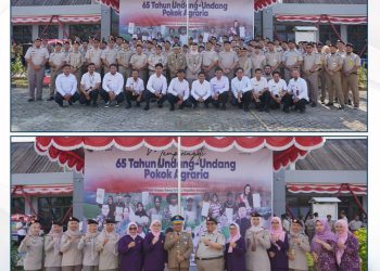 Kantor Pertanahan Bulungan Ikuti Upacara HANTARU 2025 di Tarakan