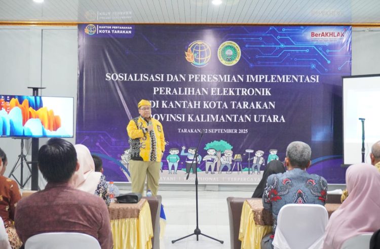 Kantor Pertanahan Kota Tarakan Resmikan Implementasi Peralihan Elektronik