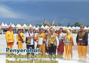 HUT Bulungan ke-65, BPN Serahkan Sertipikat Aset Hutan Kota