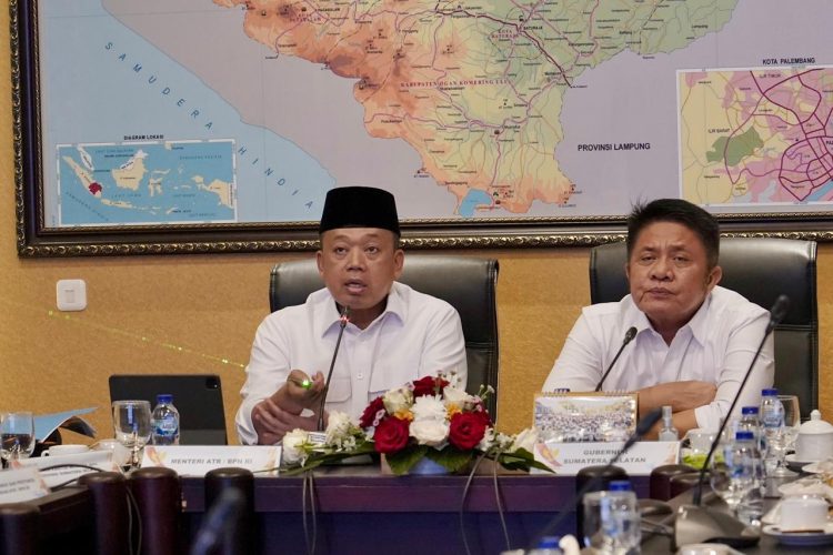 Tawarkan Solusi Penyelesaian Masalah Pertanahan di Sumsel Menteri Nusron: Litis Finiri Oportet