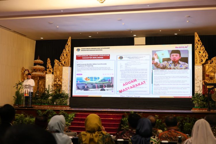 Menteri Nusron Ingatkan Surveyor MASKI: Jaga Integritas, Jangan Beri Celah Mafia Tanah