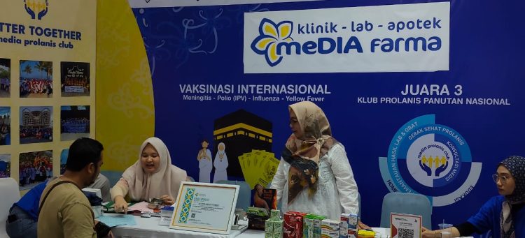 Klinik Media Farma Curi Perhatian di Pameran Kesehatan Samarinda Ada Vaksin, Vitamin, hingga Es Krim Gratis