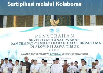Serahkan 2.532 Sertipikat Tanah Wakaf dan Rumah Ibadah