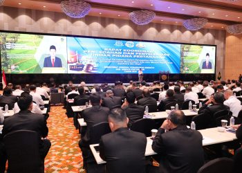 Buka Rakor Pencegahan dan Penyelesaian Tindak Pidana Pertanahan