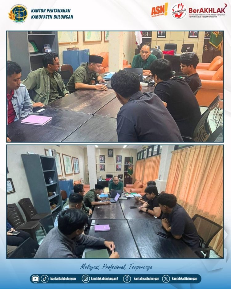 Monitoring PTSL, Kantah Bulungan Evaluasi Progres dan Kendala di Lapangan