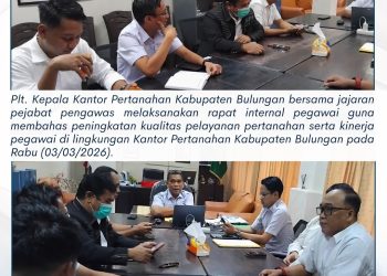 Bangun Pelayanan Bersih dan Profesional, Kantah Bulungan Mantapkan Langkah Menuju WBK