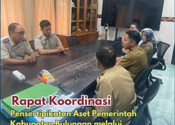 Koordinasi Percepatan Sertipikasi Aset, ATR/BPN Bulungan Terima Kunjungan Dinas PUPR