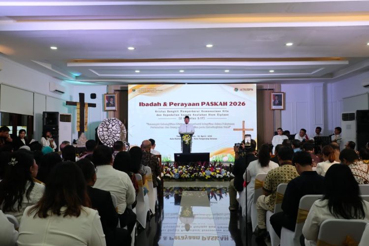 Menteri Nusron: Paskah Jadi Momentum Kebangkitan dan Penguatan Semangat Pelayanan ATR/BPN