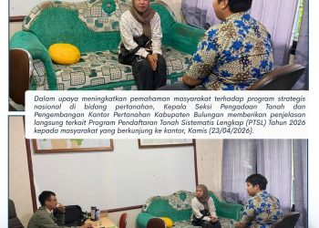 Kantah Bulungan Sosialisasikan Program PTSL 2026, Dorong Kepastian Hukum Tanah Masyarakat