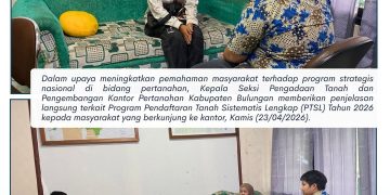 Kantah Bulungan Sosialisasikan Program PTSL 2026, Dorong Kepastian Hukum Tanah Masyarakat