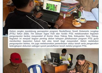 Percepat PTSL 2026, Satgas ATR/BPN Jemput Berkas Masyarakat di Desa Tideng Pale