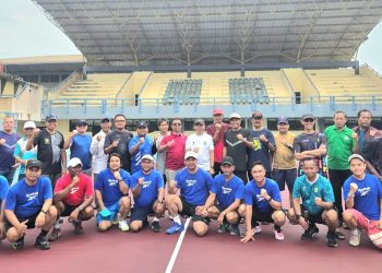 GOR Tenis Palaran Kembali Bergairah, Dispora Kaltim Dorong Lahirnya Atlet Berprestasi