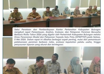 Kantor Pertanahan Bulungan Dukung Pengawasan Perizinan Berbasis Risiko