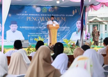 Menteri Nusron Ingatkan Amanah Pemimpin dalam Pengajian Umum di Pandeglang