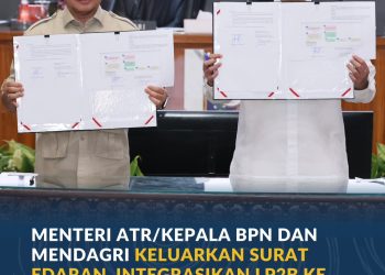 ATR/BPN dan Kemendagri Percepat Integrasi LP2B ke Tata Ruang Daerah