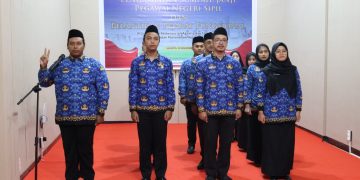 Tiga Pegawai Kantah Kota Tarakan Resmi Dilantik sebagai Penata Pertanahan Ahli Pertama
