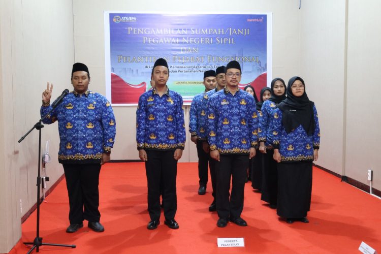 Tiga Pegawai Kantah Kota Tarakan Resmi Dilantik sebagai Penata Pertanahan Ahli Pertama