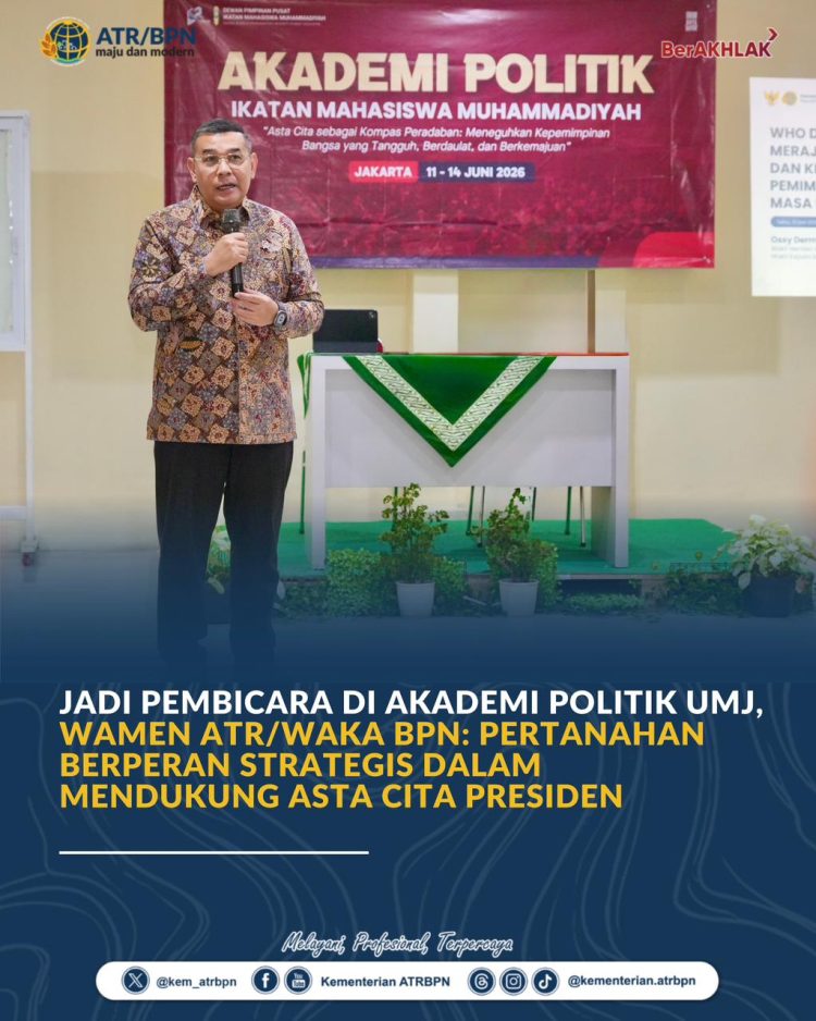 Wamen Ossy: Pertanahan Jadi Kunci Sukses Asta Cita Presiden