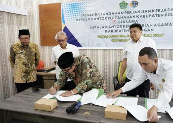 Kantah Bulungan dan Kemenag Perkuat Sinergi, Percepat Sertipikasi Tanah Wakaf dan Rumah Ibadah  ‎