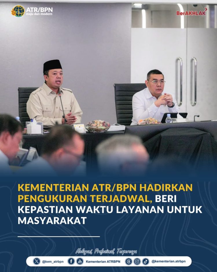 Pengukuran Terjadwal ATR/BPN Berlaku Agustus 2026