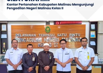 ‎Silaturahmi ke Pengadilan Negeri, Kantah Malinau Perkuat Sinergi Layanan dan Penegakan Hukum