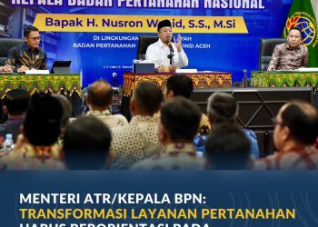 Menteri ATR/Kepala BPN: Transformasi Layanan Pertanahan Harus Berorientasi pada Kepuasan Masyarakat