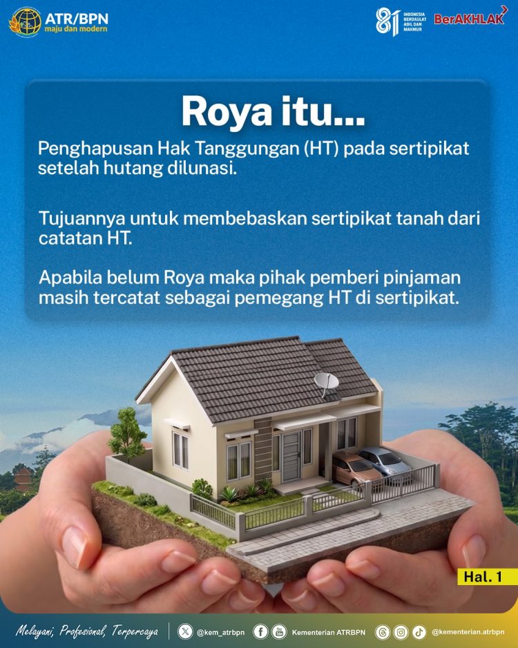 Kredit Sudah Lunas, Roya Jangan Sampai Terlewat!