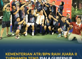 ATR/BPN Raih Juara II Beregu Turnamen Tenis Piala Gubernur DKI Jakarta 2026