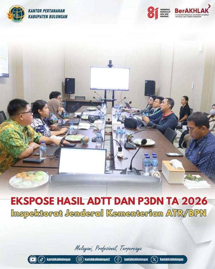 Kantah Bulungan Ikuti Ekspose Hasil Audit PBJ dan P3DN Tahun 2026