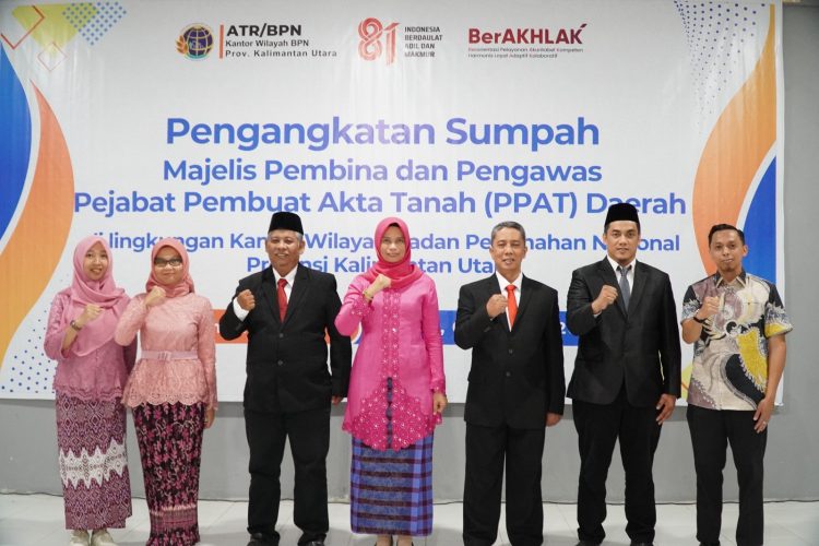 ‎Kantah Kota Tarakan Ikuti Pelantikan Majelis Pembina dan Pengawas PPAT Daerah  ‎