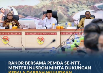 Rakor Bersama Pemda Se-NTT, Menteri Nusron Minta Dukungan Kepala Daerah Wujudkan Transformasi Layanan Pertanahan