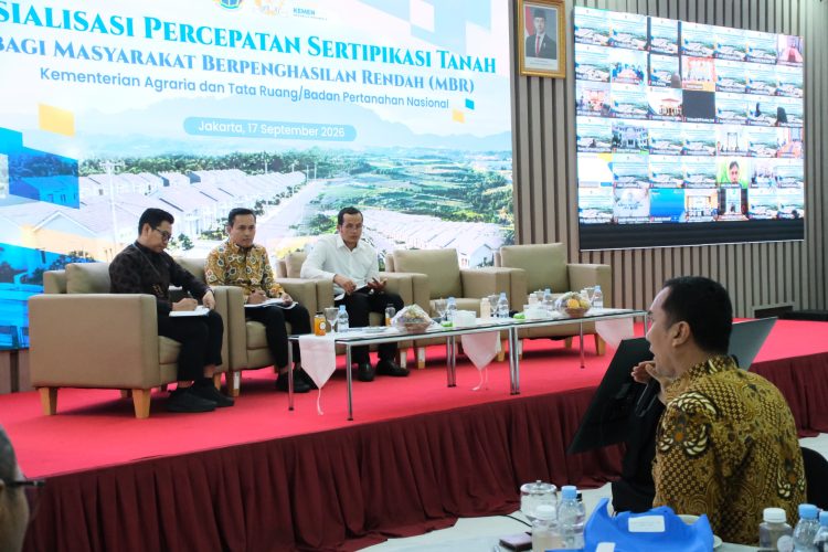 Gelar Sosialisasi Percepatan Sertipikasi Tanah bagi MBR, Kejar Target 3 Juta Bidang