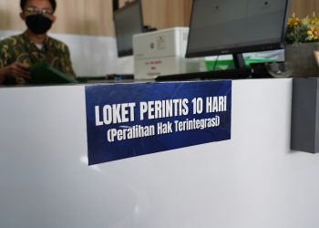 PERINTIS 10 Hari Beri Kepastian Waktu Layanan Peralihan Hak